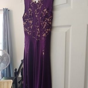 Purple lace dress